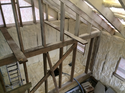 Утепление дома пенополиуретаном