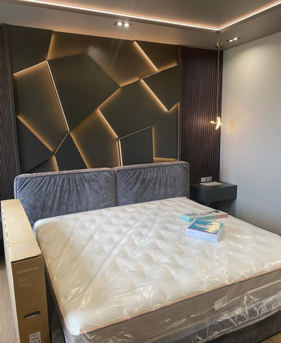 Световая 3D панель из МДФ в эмали "Magma" (Готовая панель, г.Красноярск)