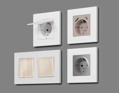 Рамки Белый матовый, коллекция QUBI_2