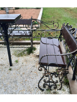 Столы и скамейки из металла