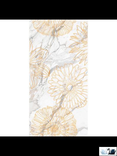 Плитка настенная Belani Briere Декор Flower с золотом 30 х 60 см Береза керамика