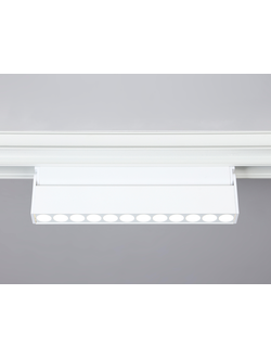 Светильник светодиодный трековый поворотный для шинопровода Magnetic GL 4044 WH белый IP20 12W 4200K 48V 24° 223*22*105