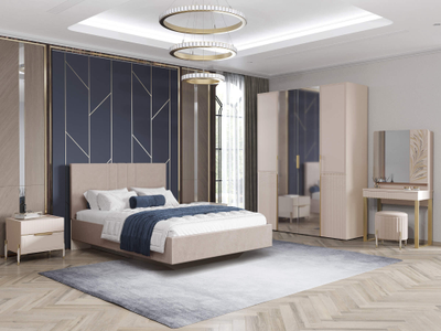 Шкаф четырехдверный с зеркалом Флоренция 904.14