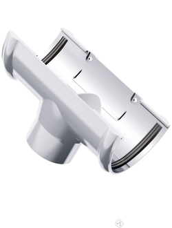 Воронка жёлоба, пластиковая БЕЛАЯ