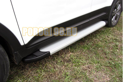 Пороги на Lifan X60 (2016-...) Optima Silver