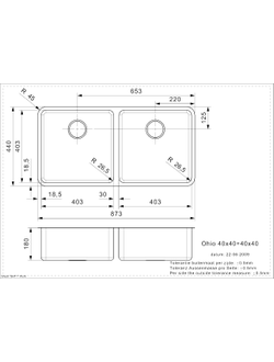 Мойка Reginox Ohio L 40x40+40x40 matt