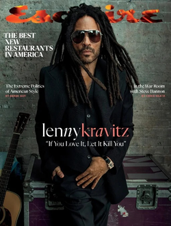 Esquire US Magazine Winter 2024 Lenny Kravitz Cover Мужские иностранные журналы, Intpressshop