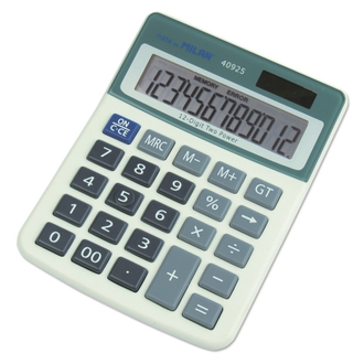 Калькулятор КОМПАКТНЫЙ настольный Milan 40925BL,12 разр, блистер