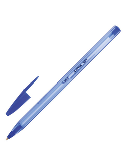 Ручка шариковая ГВАРДИЯ "Line", корпус прозрачный, узел 1 мм, линия письма 0,5 мм, синяя,143207, 100 штук в упаковке