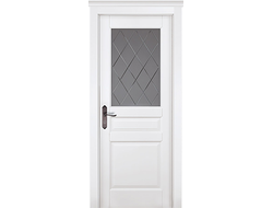 Дверь Валенсия структур. БЕЛАЯ ЭМАЛЬ, ПО