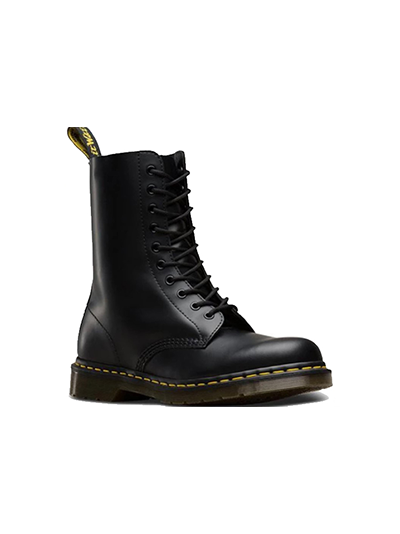 DR.MARTENS 1490 10 EYELET BOOT Z WELT BLACK