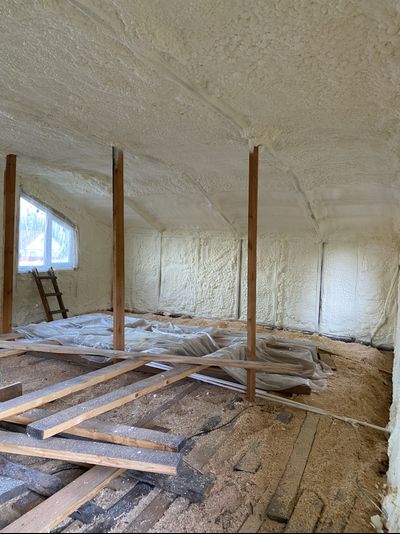 Утепление мансарды пенополиуретаном