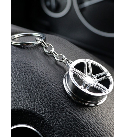 Брелок «ДИСК», металл ХРОМ