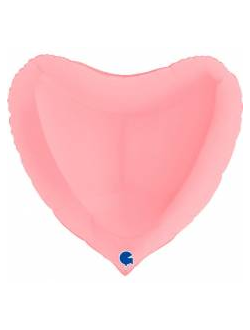Шар Сердце, Розовый Матовый / Heart Matte Pink