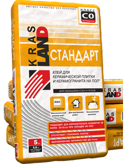 Клей для плитки Стандарт «Krasland»  25 кг