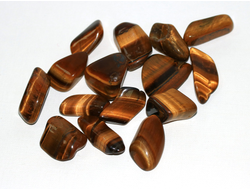 Тигровый глаз, галтовка в ассортименте, ЮАР (40-50 мм, 40-55 г) №15210