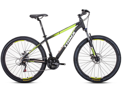 Горный велосипед TRINX M136 ELITE черно-сине-зеленый, рама 18