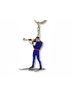 Брелок металлический Стрелок (биатлон)