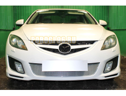 Защита радиатора Mazda 6 II (GH) 2007-2010 (Спорт) chrome PREMIUM