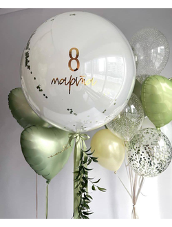 Композиция из шаров Эвкалипт