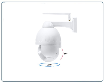 Уличная моторизированная WiFi/LAN телекамера с 5-ти кратным оптическим увеличением, с встроенным видеорегистратором (DVR), Full HD 2MP (CamHi)