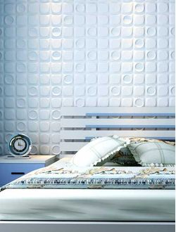 Гипсовая 3d панель "Шашки"