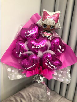 Букет с куколкой ЛОЛ