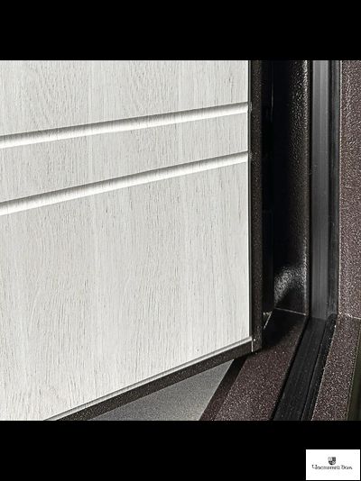 Дверь с терморазрывом Протерма букле шоколад/Уайт