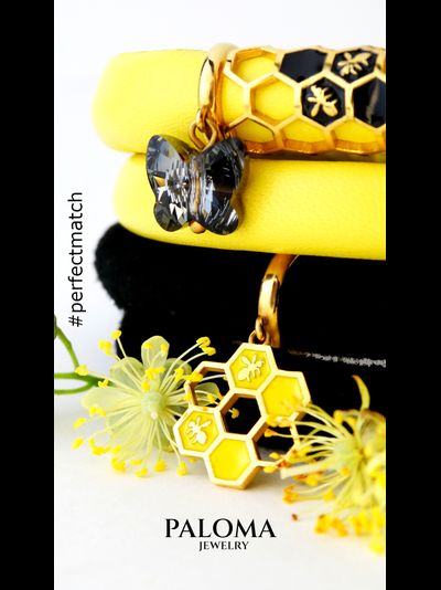 Подвеска-кольцо Соты МОХНАТЫЙ ШМЕЛЬ Collection