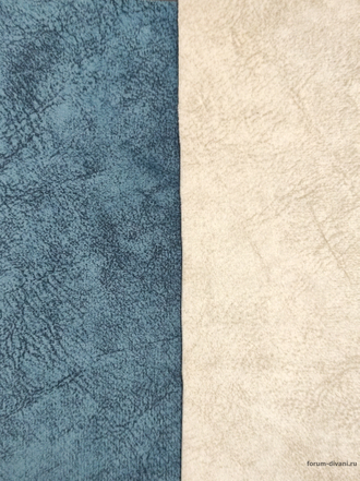 Кухонный диван Форум-8 150см, правый Синий/слоновая кость