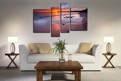 Модульная картина "Закат в раю"