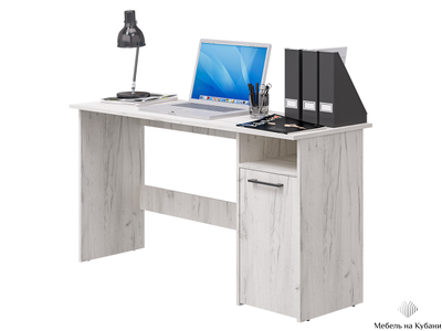 Фронда-7 стол письменный с тумбой Крафт светлый