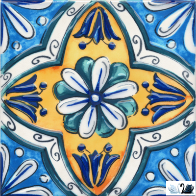 Декор Kerama Marazzi Капри майолика А489 9.9x9.9 см глянцевый