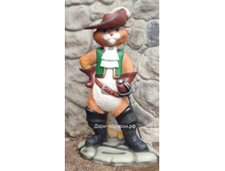 КОТ со шпагой - защищает дом и приносит удачу  91*44*56см   9кг   полистоун Россия 8129/016763*