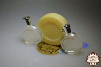 Набор Hermes Eau des Merveilles (Эрмес И де Марвелес) купить туалетную воду 15ml и мыло