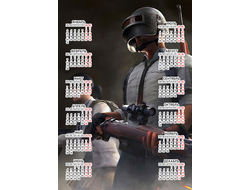 Календарь настенный PlayerUnknown’s Battlegrounds, PUBG, ПУБГ №12