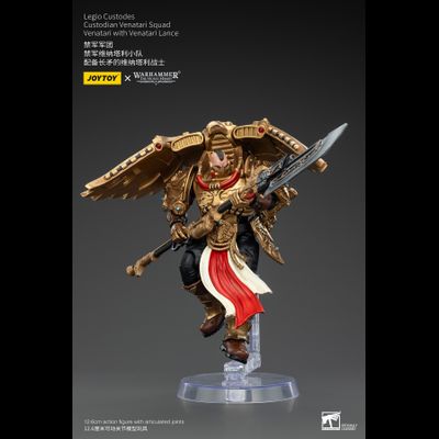 Легио Кустодес - Кустодий-венатар (Warhammer Horus Heresy) - КОЛЛЕКЦИОННАЯ ФИГУРКА 1/18  Legio Custodes Custodian Venatari with Venatari Lance (JT00799) - JOYTOY