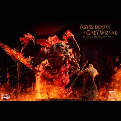 Балрог (&quot;Властелин Колец&quot;, Lord of the Rings) - Коллекционная статуя 1/12 SCALE Abyss Demon Diorama (DYM202401C) - Hell Cat
