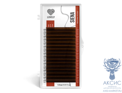 Ресницы коричневые LOVELY Siena - 16 линий - MIX