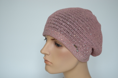 Берет розовый женский Vizio Италия 7079 фото