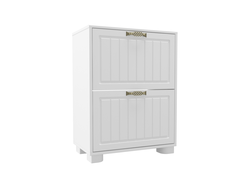 Прихожая МОНБЛАН - Тумба для обуви МБ-33К Белое дерево