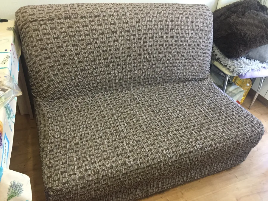 ЧЕХОЛ НА 2ХМ ДИВАН БЕЗ ПОДЛОКОТНИКОВ СИЕНА САТУРНО КОРИЧНЕВЫЙ