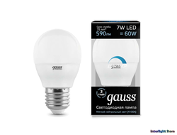 Gauss LED Globe 7w 840 DIM E27