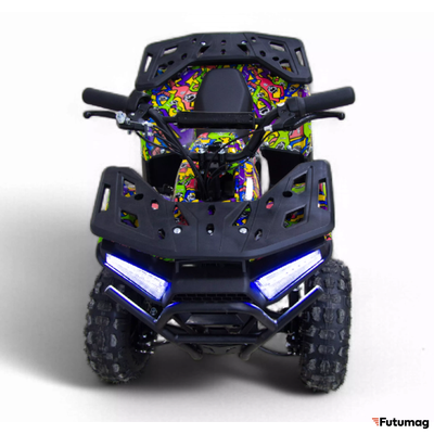 Квадроцикл MOTAX Grizlik Midi E1000 BW Граффити