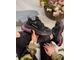 Кроссовки Balenciaga Triple S черные с фиолетовой подошвой в Новосибирске