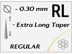 PEACH - Round Liner Long Taper Extra / 0.30