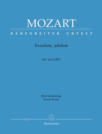 Mozart. Exsultate, jubilate KV165 für Sopran und Orchester: für Sopran und Klavier