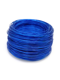 Проволока алюминиевая, 1,5 мм 10 м цвет синий