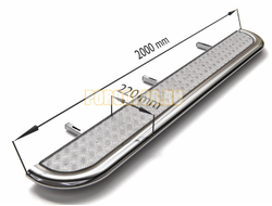 Порог с площадкой 42,4 мм ТСС для Sollers Atlant 2023-