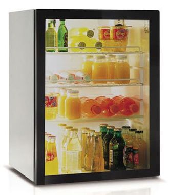 Минибар/мини-холодильник компрессорный VITRIFRIGO C60 PV 60 л., со стеклянной дверью, чёрный, 470*45